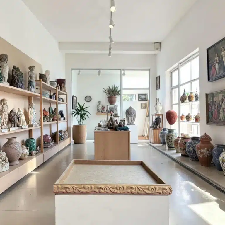 Dalga Desenli Rölyef Pano Boyanabilir Ahşap Zemin Helezon Çerçeve Sanat Galerisi Atölye Kiraz
